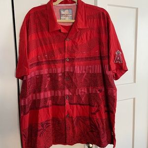 Tommy Bahama Men’s XL Angels MLB 100% Silk